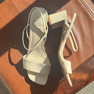 Jeffrey Campbell Adapt Slingback - cream 7